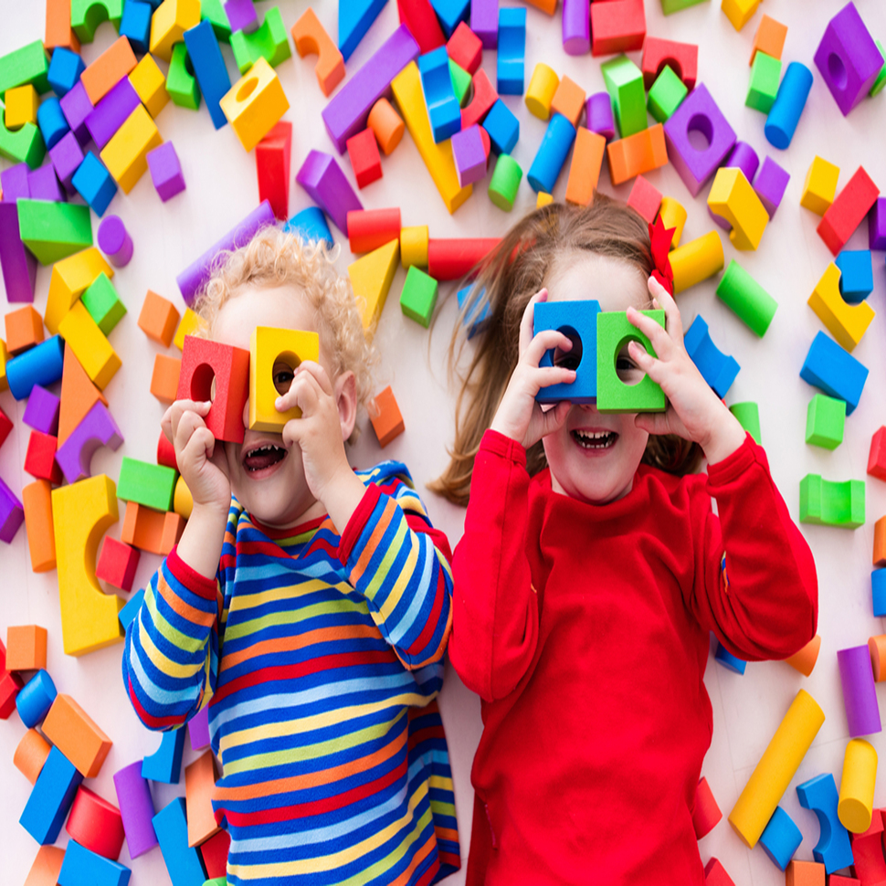 children with toys